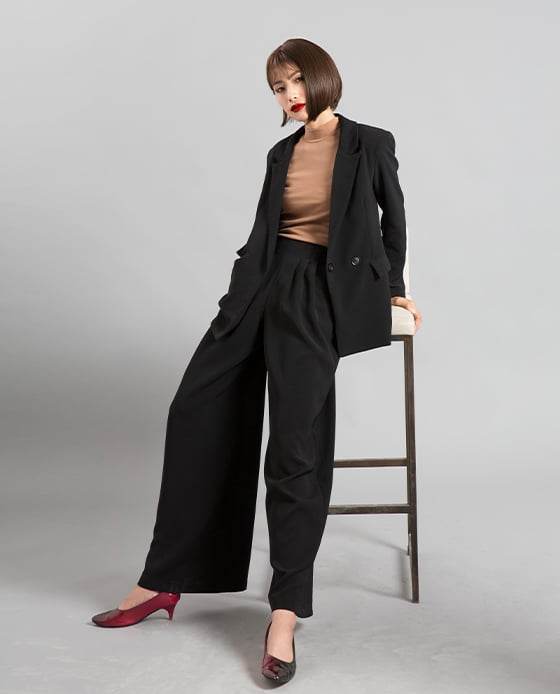 Áo Khoác Blazer Oversized Ô TOP085 - Hity