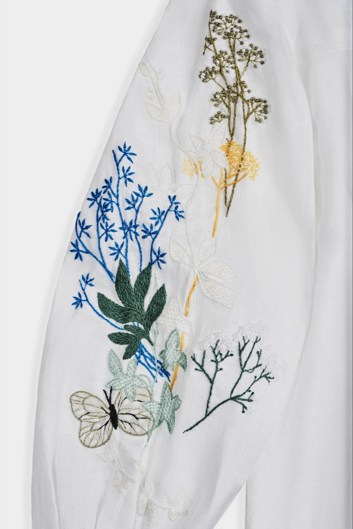 Đầm suông linen thêu tay Mơ thời trang Hity