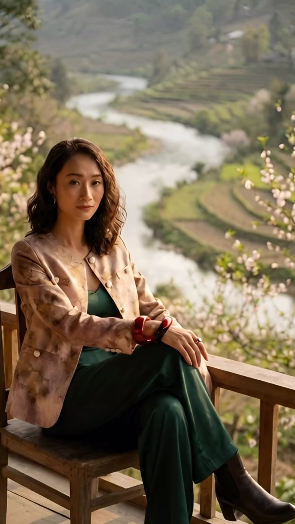 Áo khoác jacket loang màu Thời trang Hity