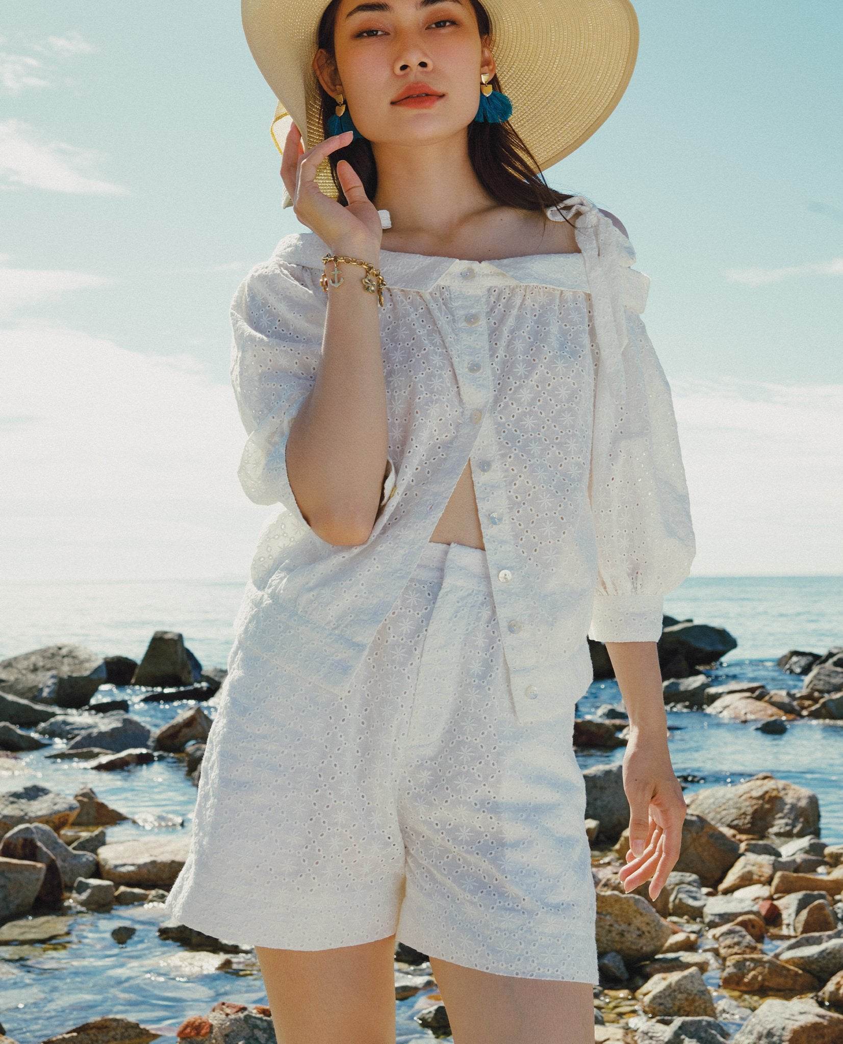 Quần Shorts Thêu Hạ Vũ PAN074 - Hity