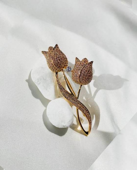 Cài Áo Tulip Vàng ACC146.47 - Hity