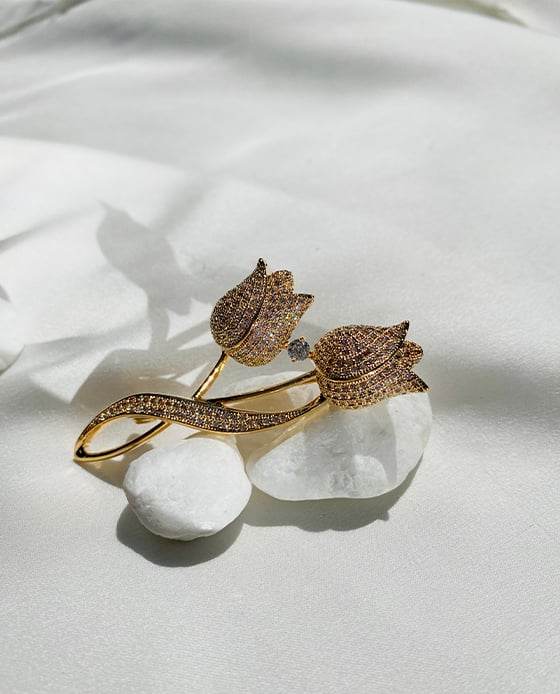 Cài Áo Tulip Vàng ACC146.47 - Hity