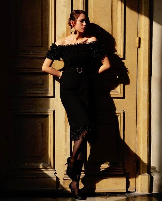 Đầm Trễ Vai Nam Phương DRE131 - Hity