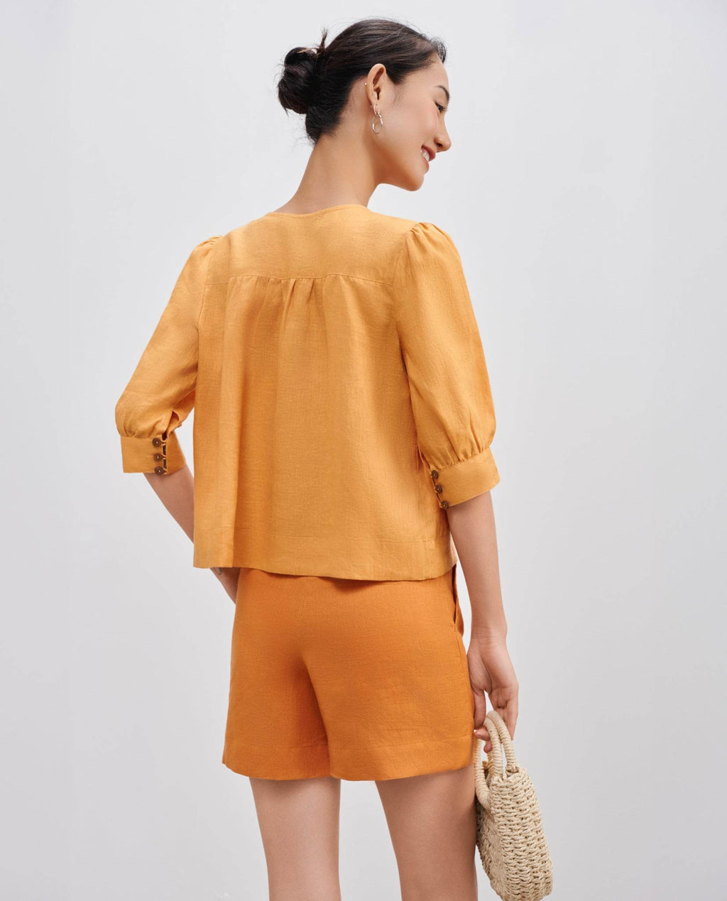 Quần Shorts Linen Thổ PAN064 - Hity