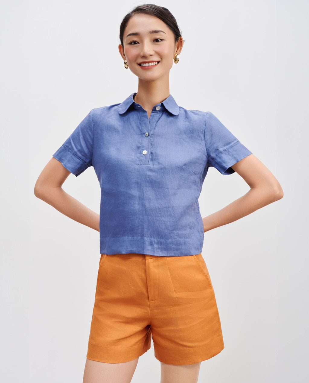 Quần Shorts Linen Thổ PAN064 - Hity