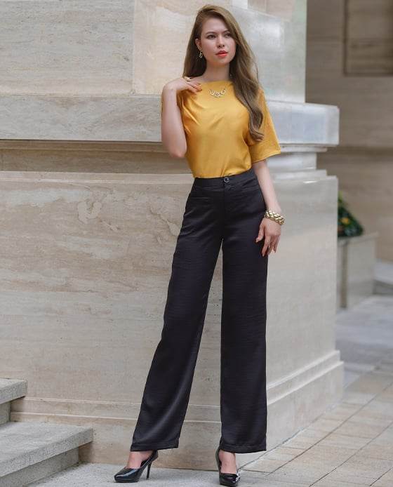 Quần Ống Suông Mason PAN032 Đen Huyền Bí - Hity