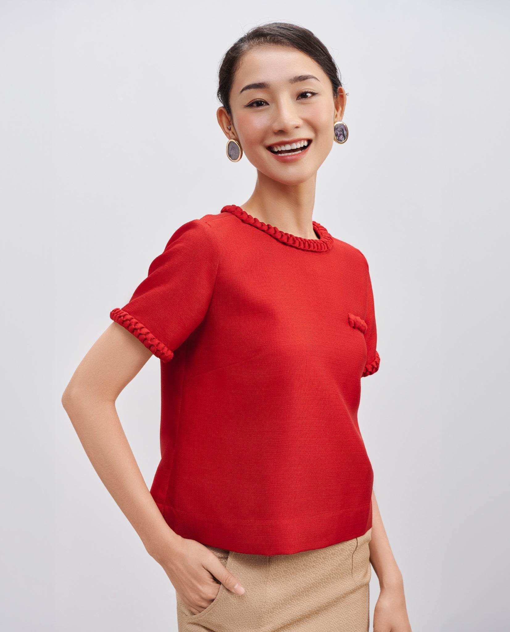 Áo Tweed Lộc TOP213 - Hity