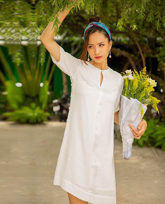 Đầm Suông Lụa Chloe DRE095 - Hity