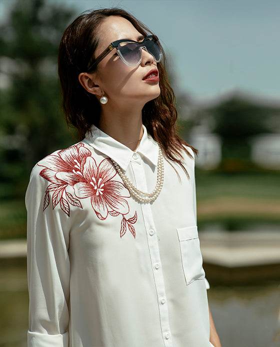 Áo Sơ Mi Oversized Sớm Mai TOP120 - Hity