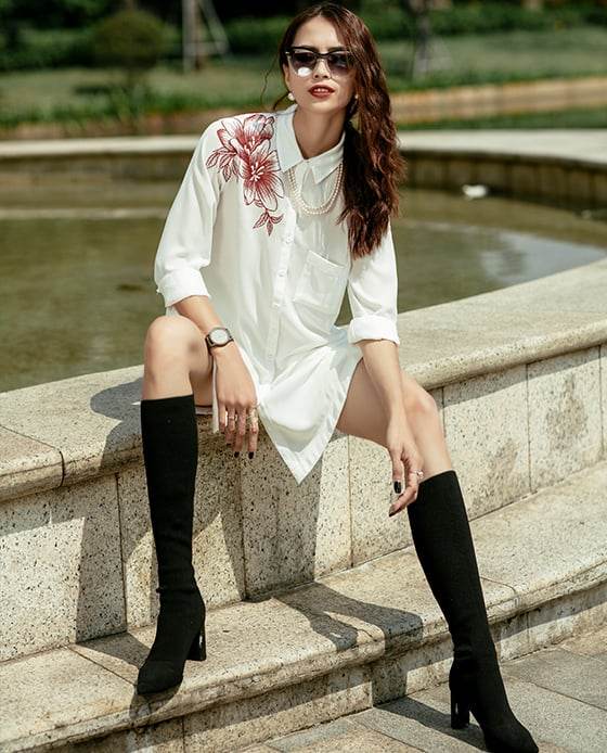 Áo Sơ Mi Oversized Sớm Mai TOP120 - Hity