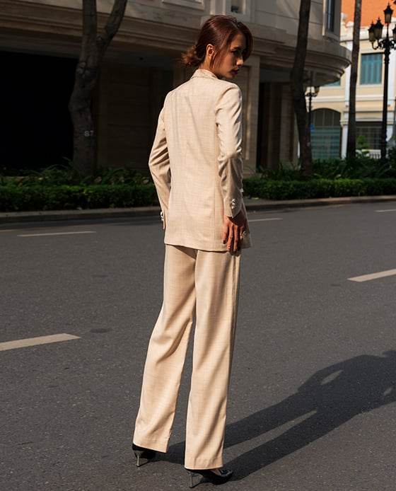 Quần Ống Suông PAN054 Nikki Kem Champagne - Hity