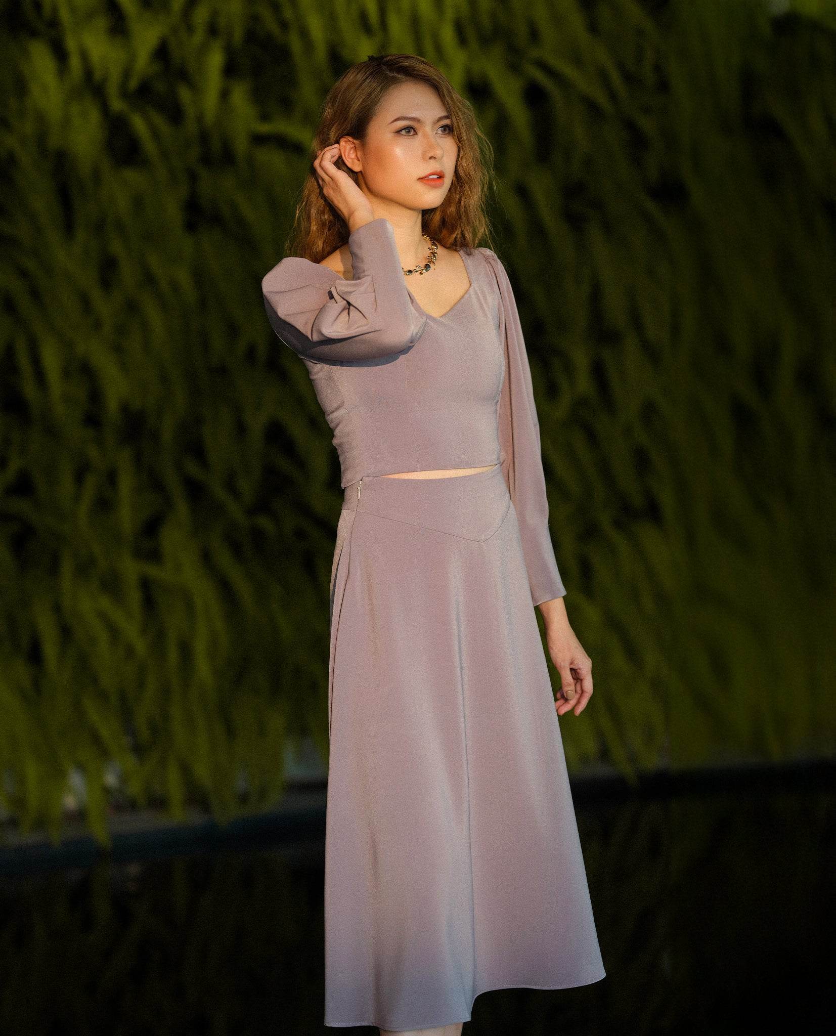 Váy Midi Vĩ Dạ SKI039 - Hity