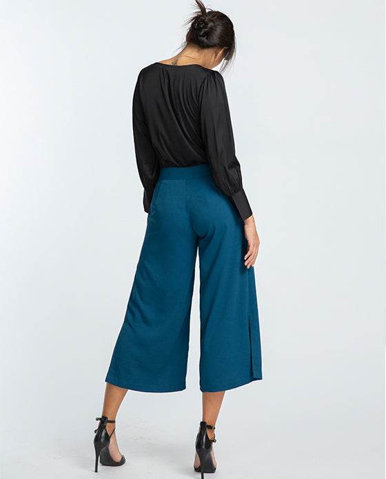 Quần Ống Rộng Culottes Indigo PAN044 - Hity