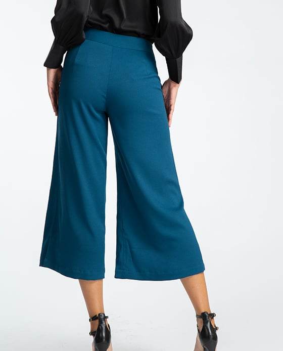 Quần Ống Rộng Culottes Indigo PAN044 - Hity