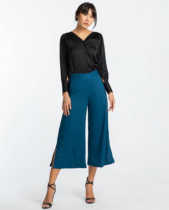 Quần Ống Rộng Culottes Indigo PAN044 - Hity