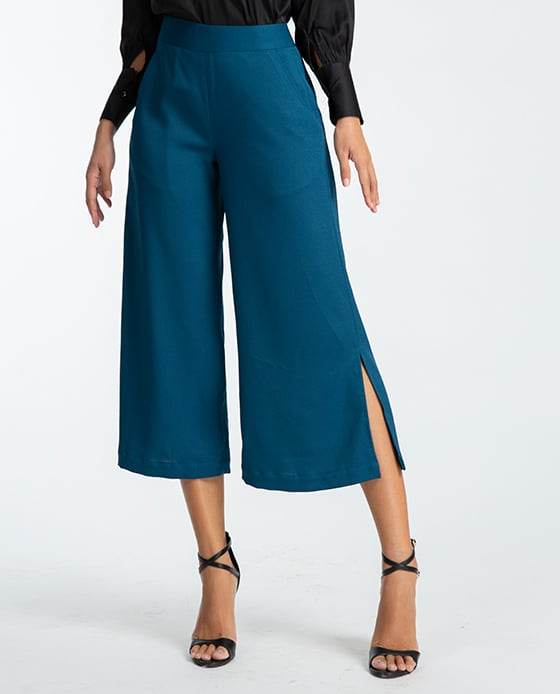 Quần Ống Rộng Culottes Indigo PAN044 - Hity