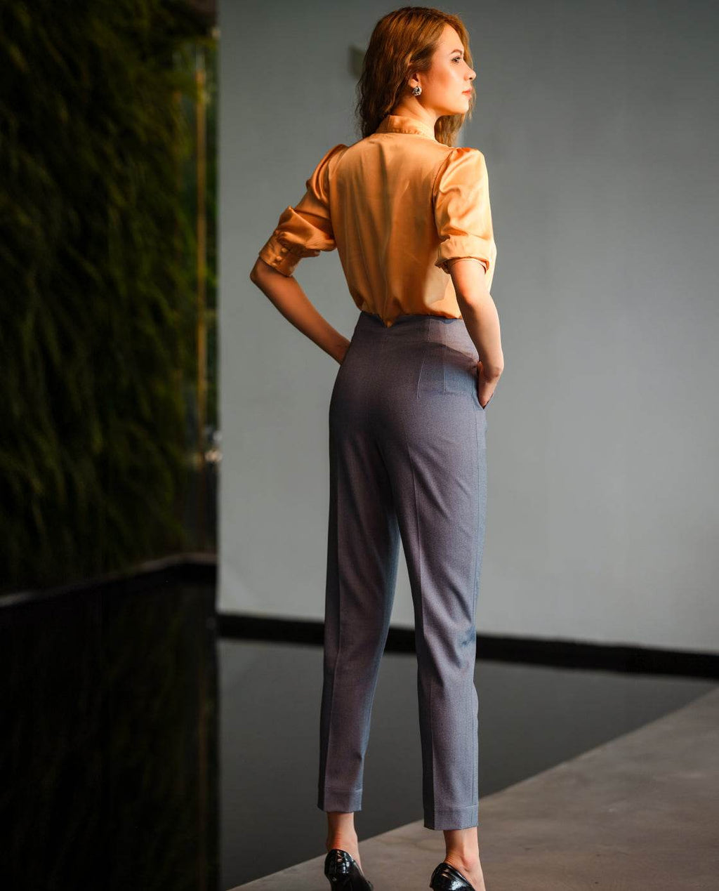 Quần Tây Ống Đứng Skinny Tro PAN059 - Hity